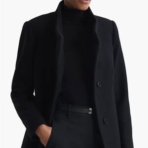 Reiss Mia Merino Wool Blend Coat Women’s US Size 0 (UK Size 4) NEW